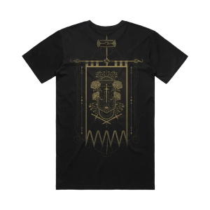 Sleep Token - Damocles Crest Flag Tee - Black Back